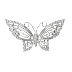 14K White Gold Pin with 0.51 TCW Diamond