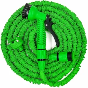 150ft green 25ft-100ft Expandable Flexible Garden Water Pipe With Spray Gun AZ19