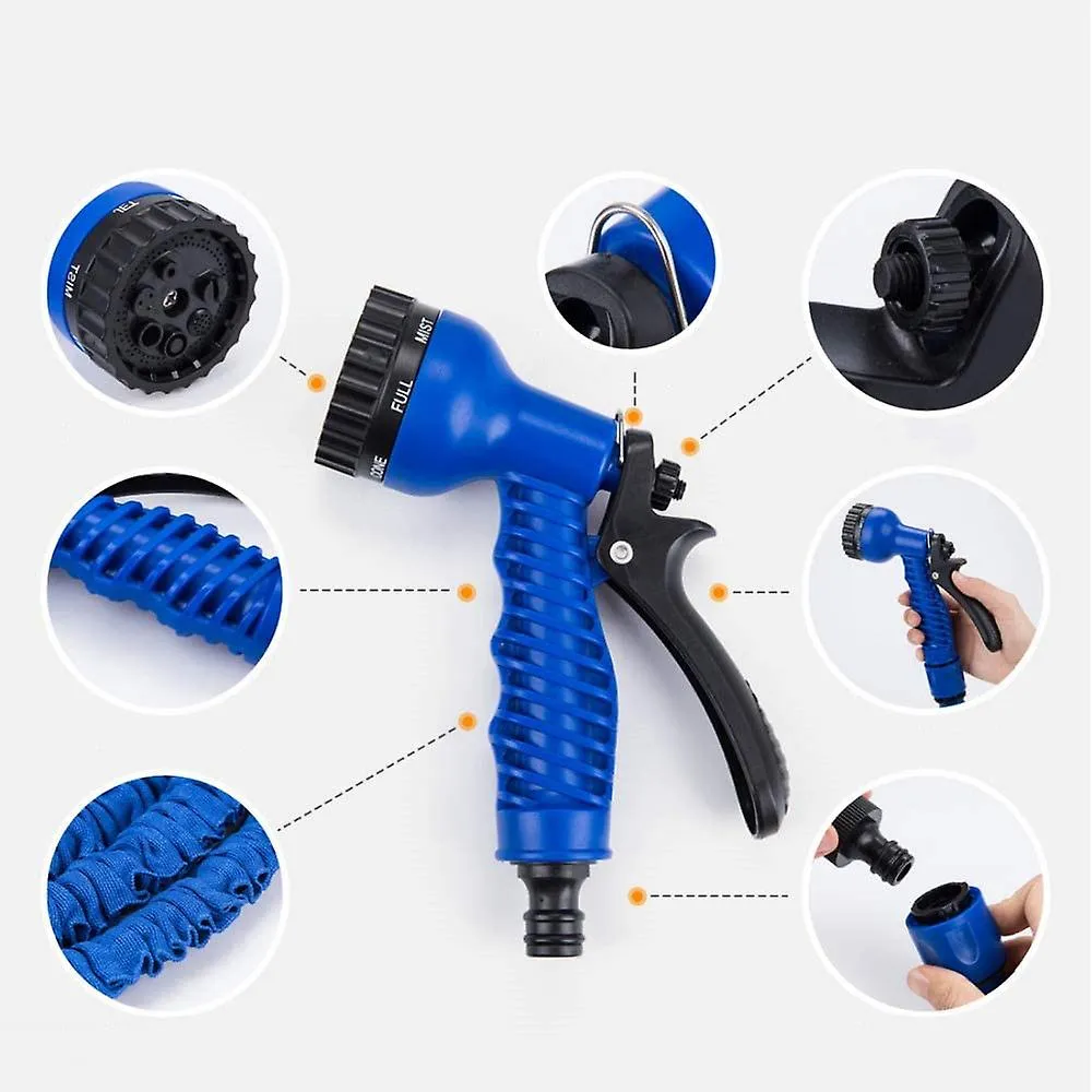 150ft green 25ft-100ft Expandable Flexible Garden Water Pipe With Spray Gun AZ19