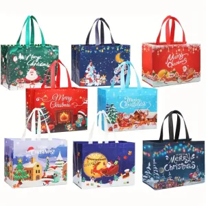 16-Pieces: Large Reusable Non-Woven Shopping Bags