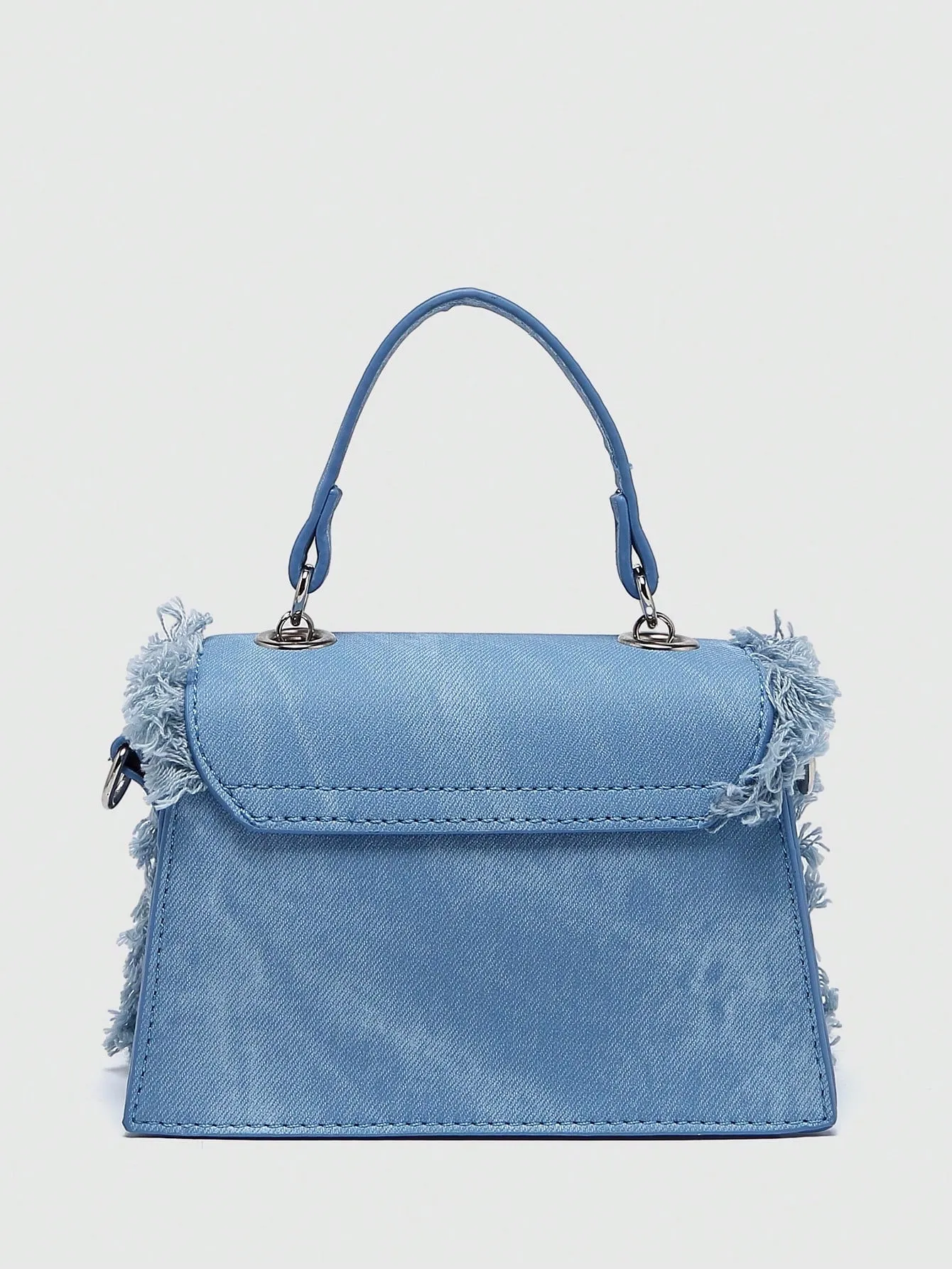 1pc Women Fashion Fringed Small Square Bag, Versatile Chain Shoulder Bag, Ladies Crossbody Bag, Stylish Trendy Lightweight Casual Handbag