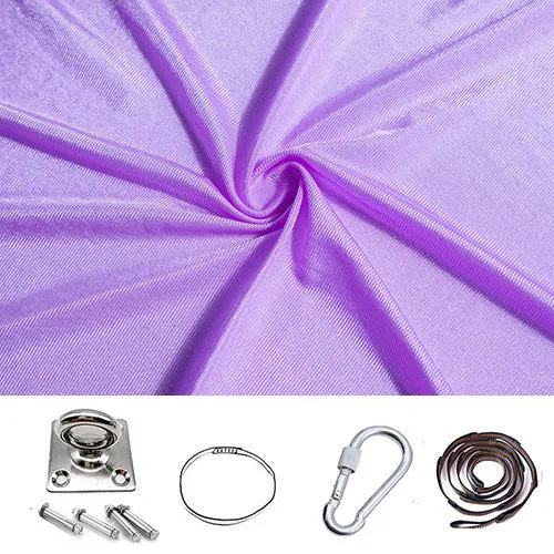 280 * 150CM Camping Hammock Children's Elastic Sensory Training Relieve Self-Closing Indoor Swing