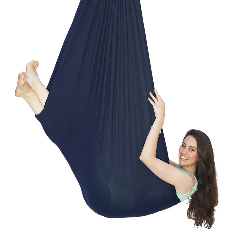 280 * 150CM Camping Hammock Children's Elastic Sensory Training Relieve Self-Closing Indoor Swing
