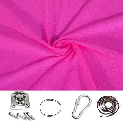 280 * 150CM Camping Hammock Children's Elastic Sensory Training Relieve Self-Closing Indoor Swing
