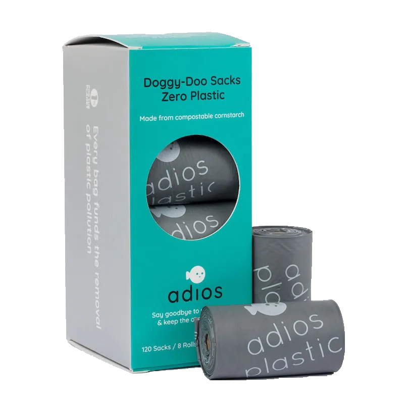Adios Plastic 120 Compostable Poop Bags