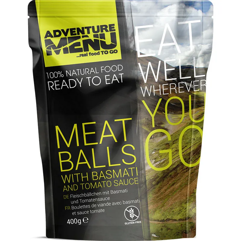 Adventure Menu Meatballs with Basmati & Tomato Sauce