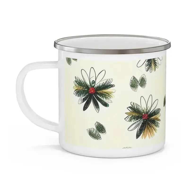 Adventure-ready Enamel Camping Mug: Stay Hydrated & Stylish