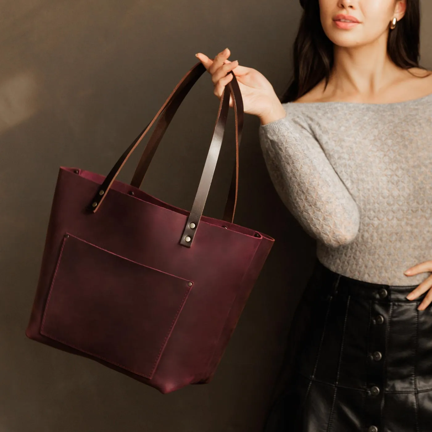 'Almost Perfect' Leather Tote Bag - Limited Edition