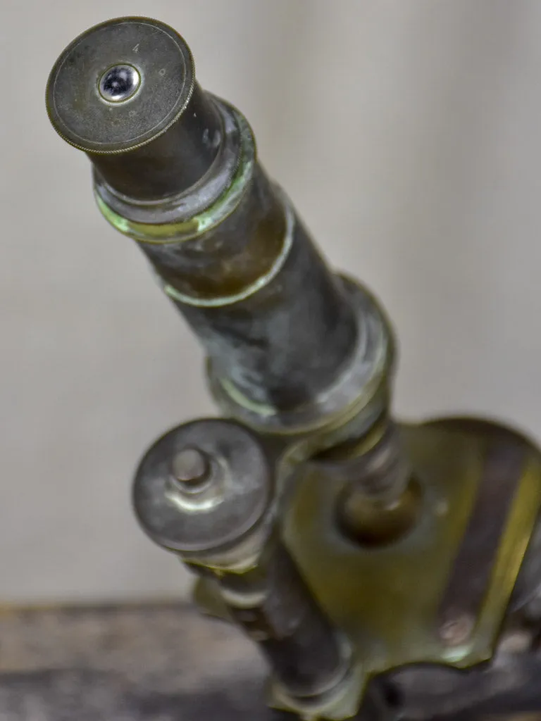 Antique chemist's microscope