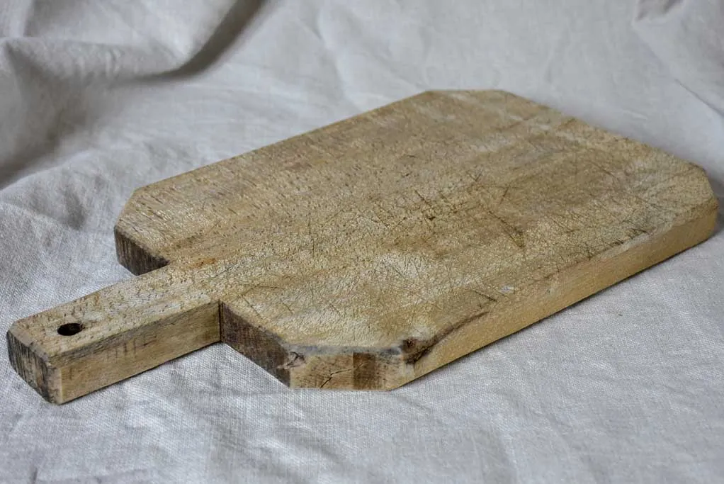 Antique French cutting board with chamfered corners 15¾" x 9½"