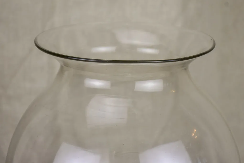 Antique French glass apothecary jar - sangsue