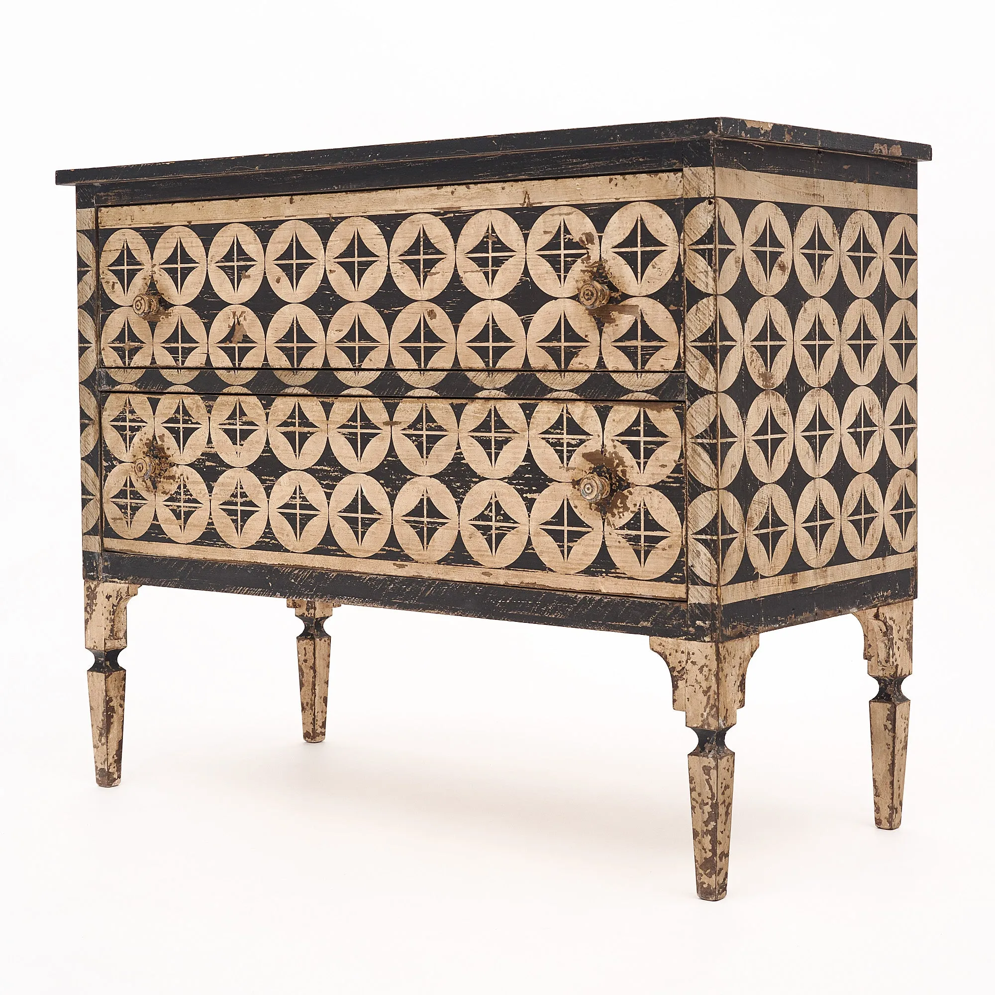 Antique Painted Italian Chest
