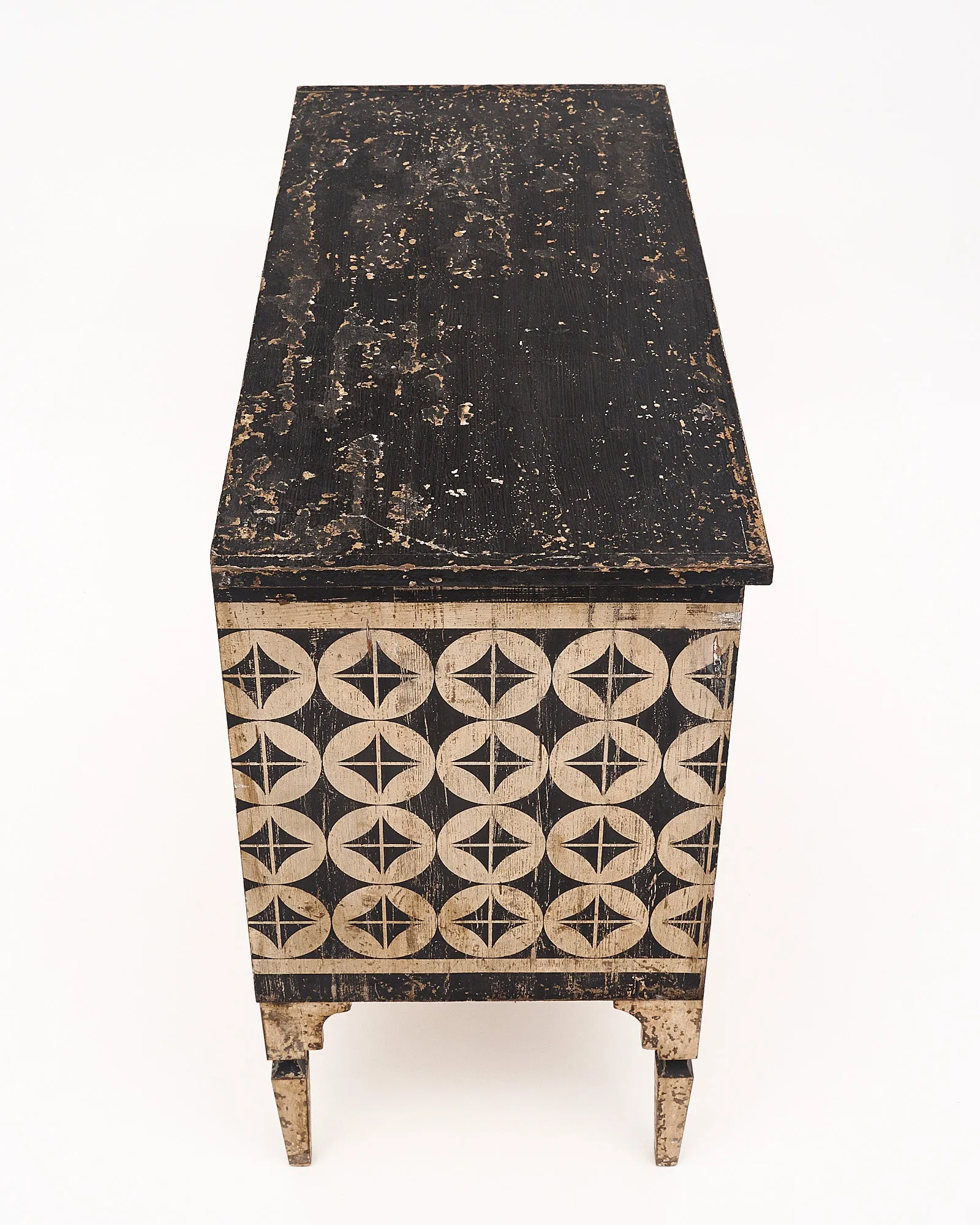 Antique Painted Italian Chest