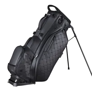 Ask Echo 2025 Prestige-14 Way Full Length Hybrid Leather Stand Bag / Black