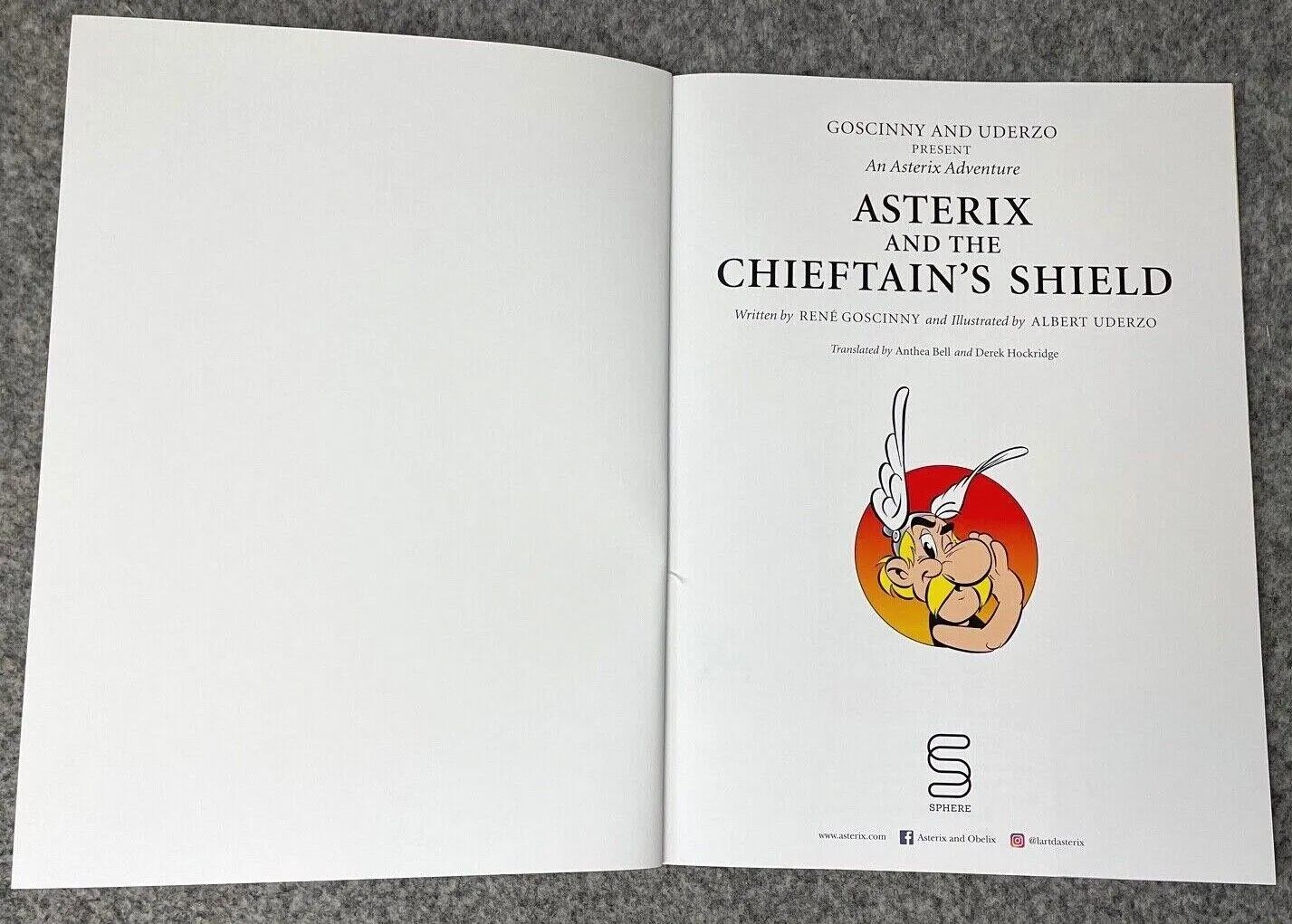 Asterix & Chieftain’s Shield - 2000s Orion/Sphere UK Edition Paperback Book EO Uderzo