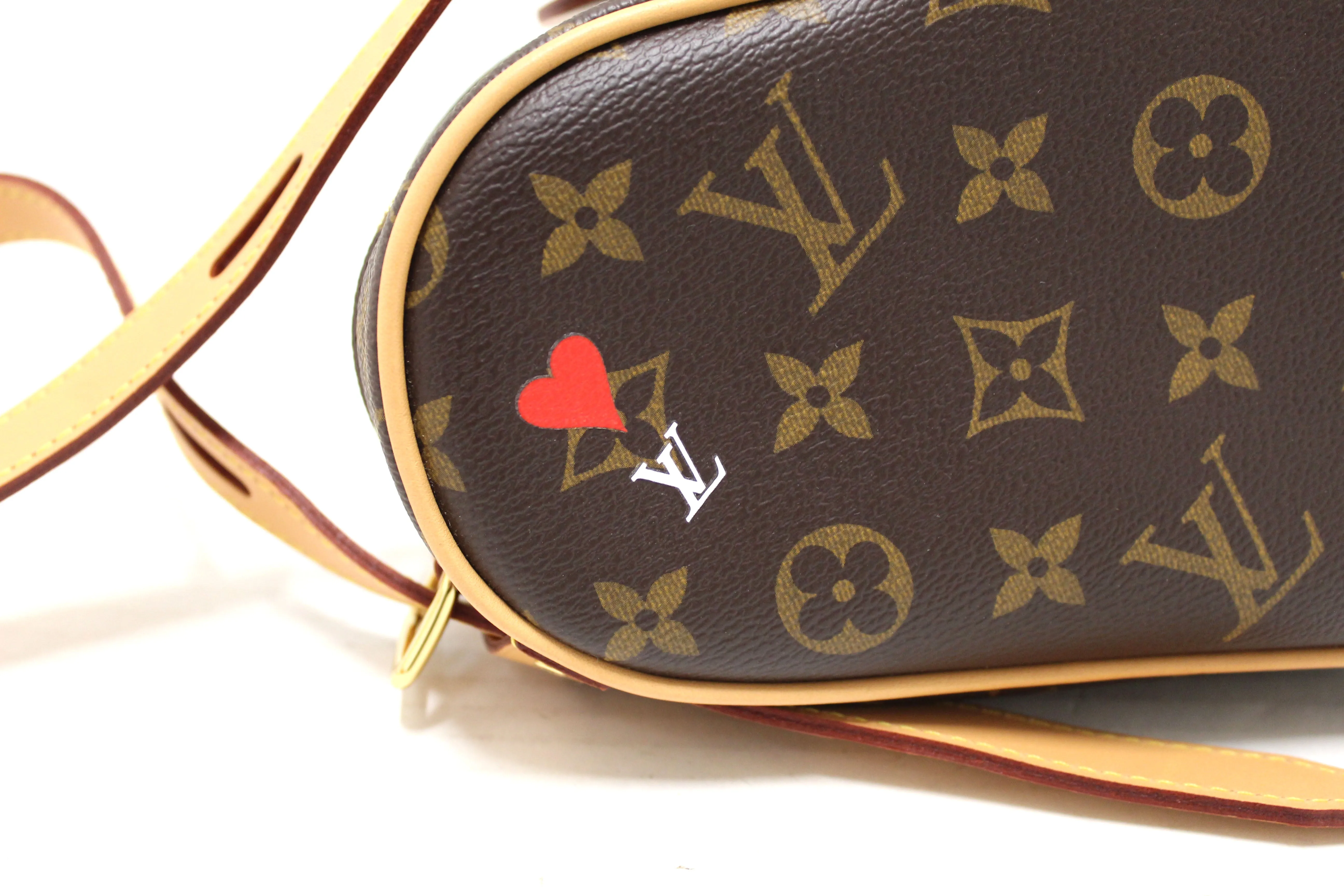 Authentic Louis Vuitton Limited Edition Monogram Game On Coeur Bag