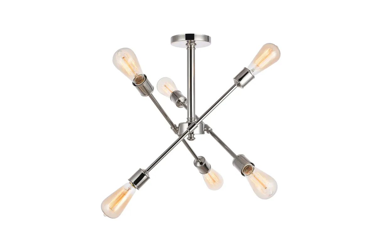 Axel 6 Light Flush Mount