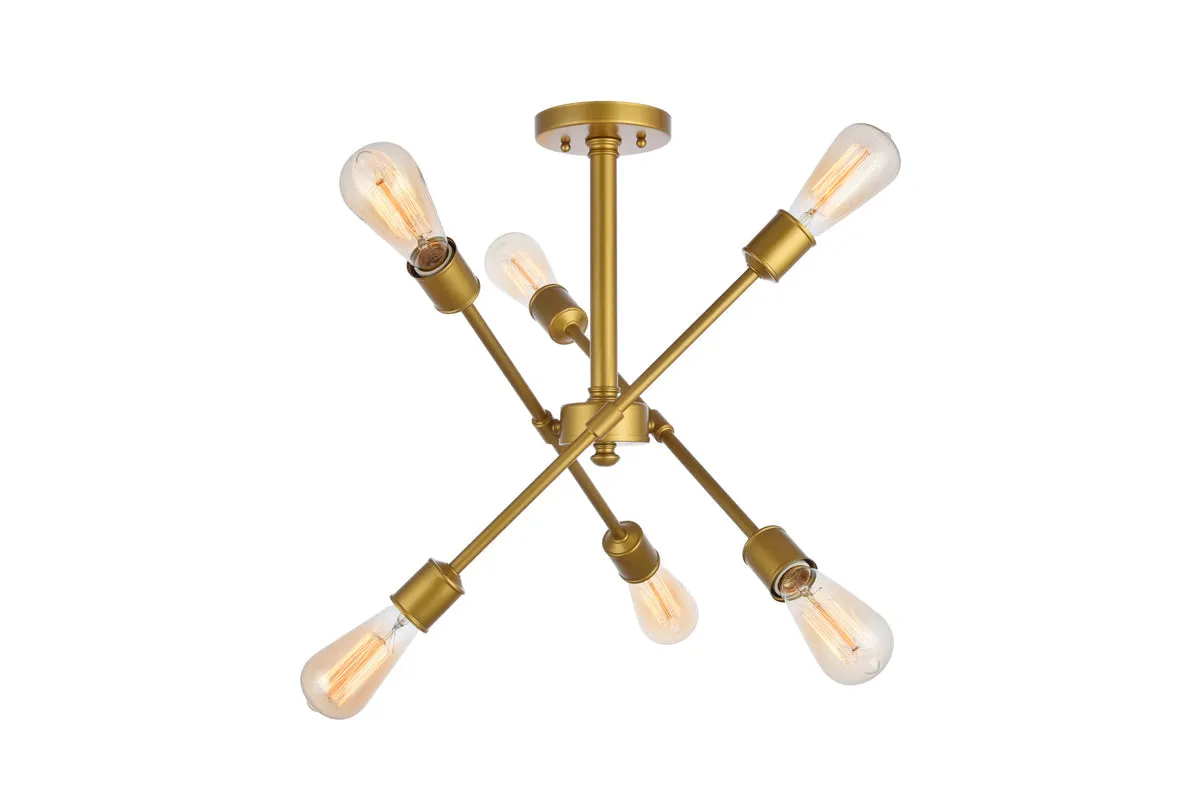 Axel 6 Light Flush Mount