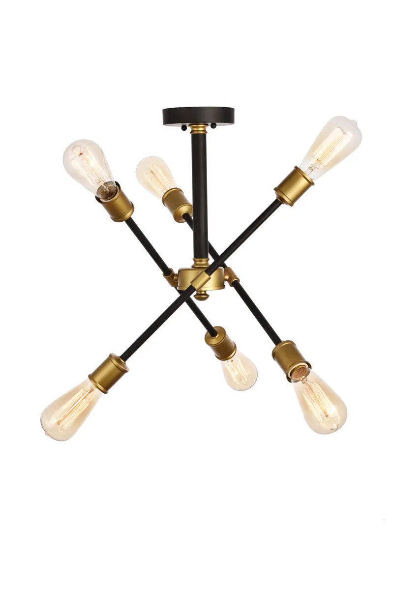 Axel 6 Light Flush Mount