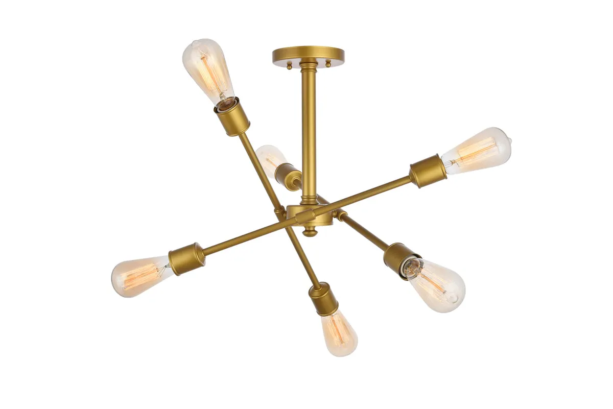 Axel 6 Light Flush Mount