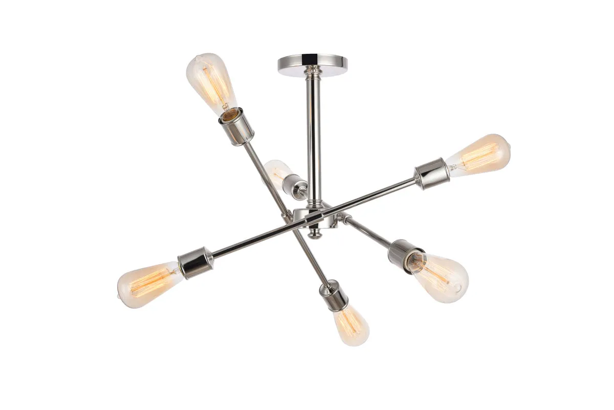 Axel 6 Light Flush Mount