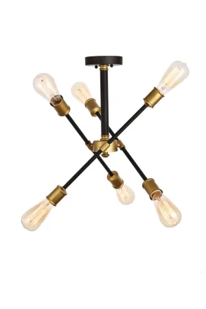 Axel 6 Light Flush Mount