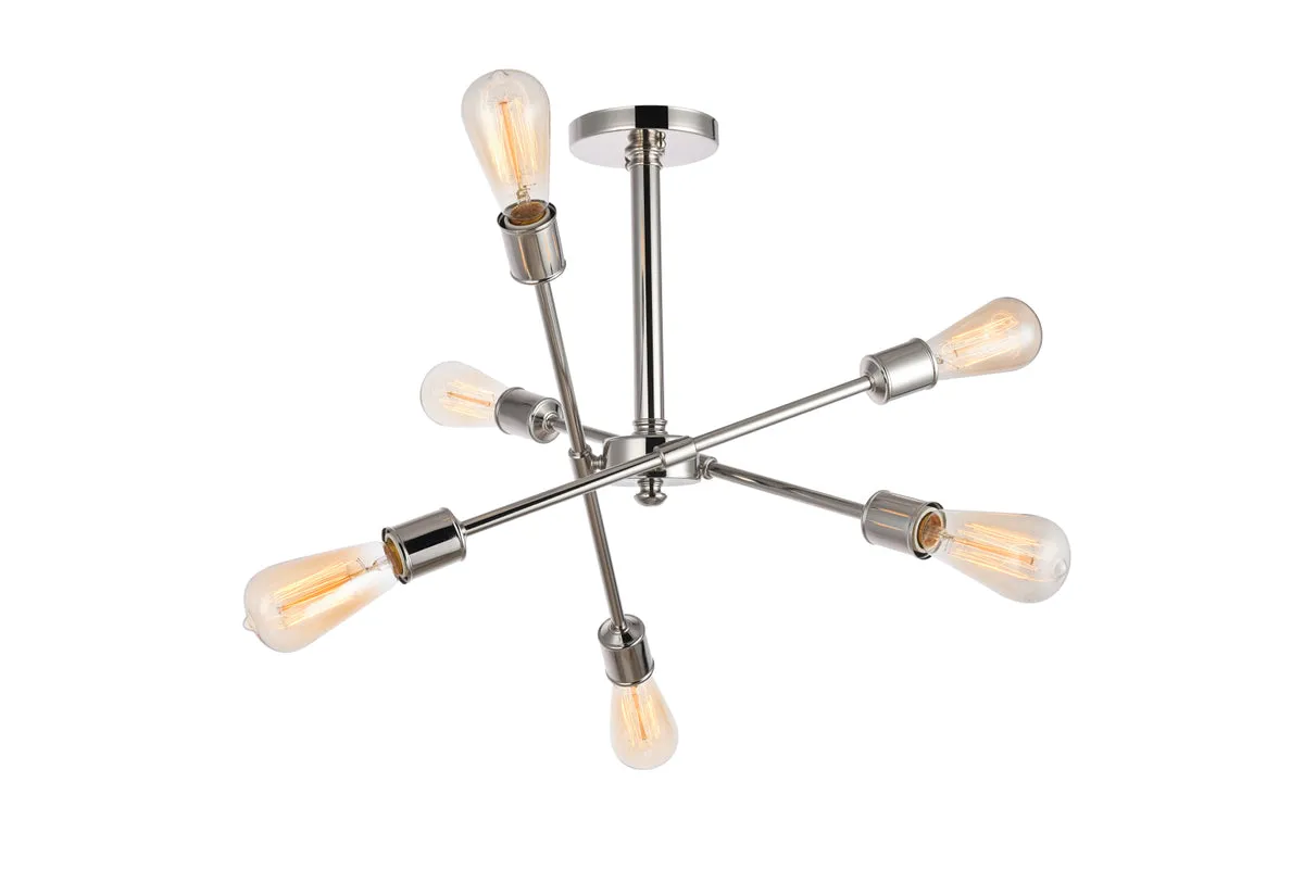Axel 6 Light Flush Mount