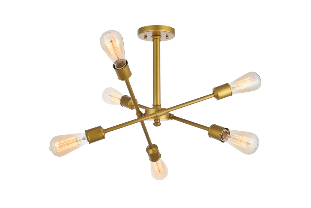 Axel 6 Light Flush Mount