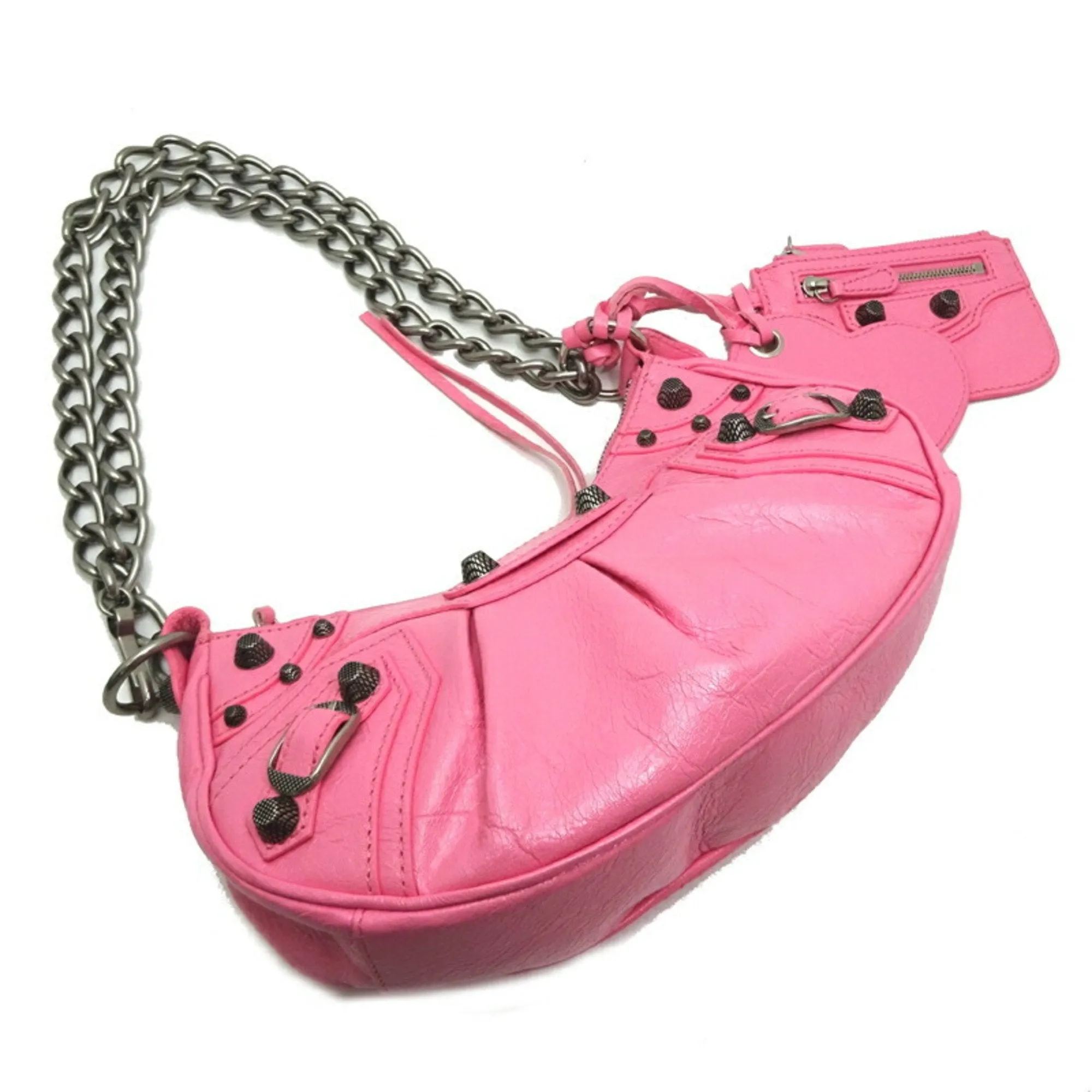 Balenciaga Cagole Pink Leather Bag