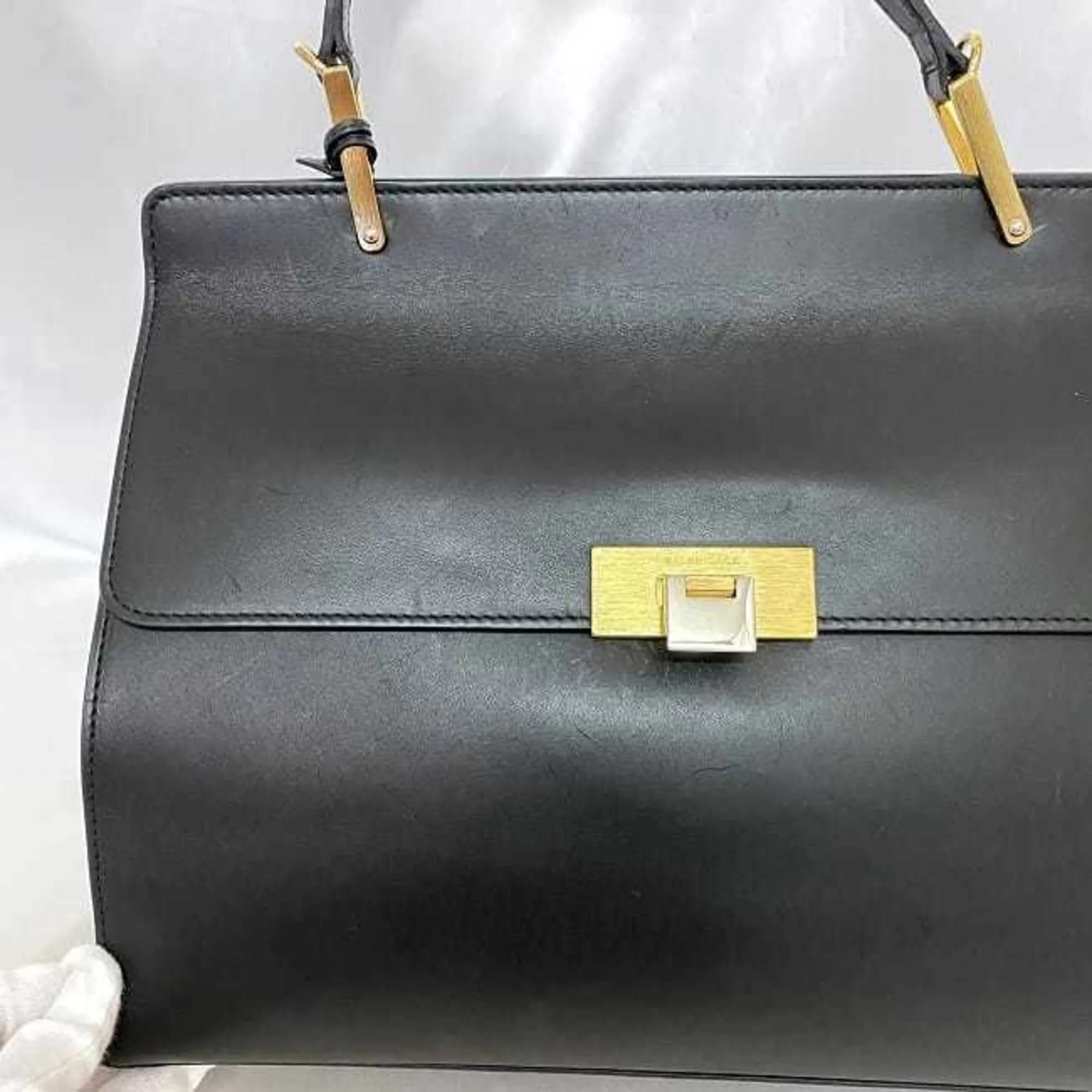 Balenciaga Le Dix Black Leather Bag