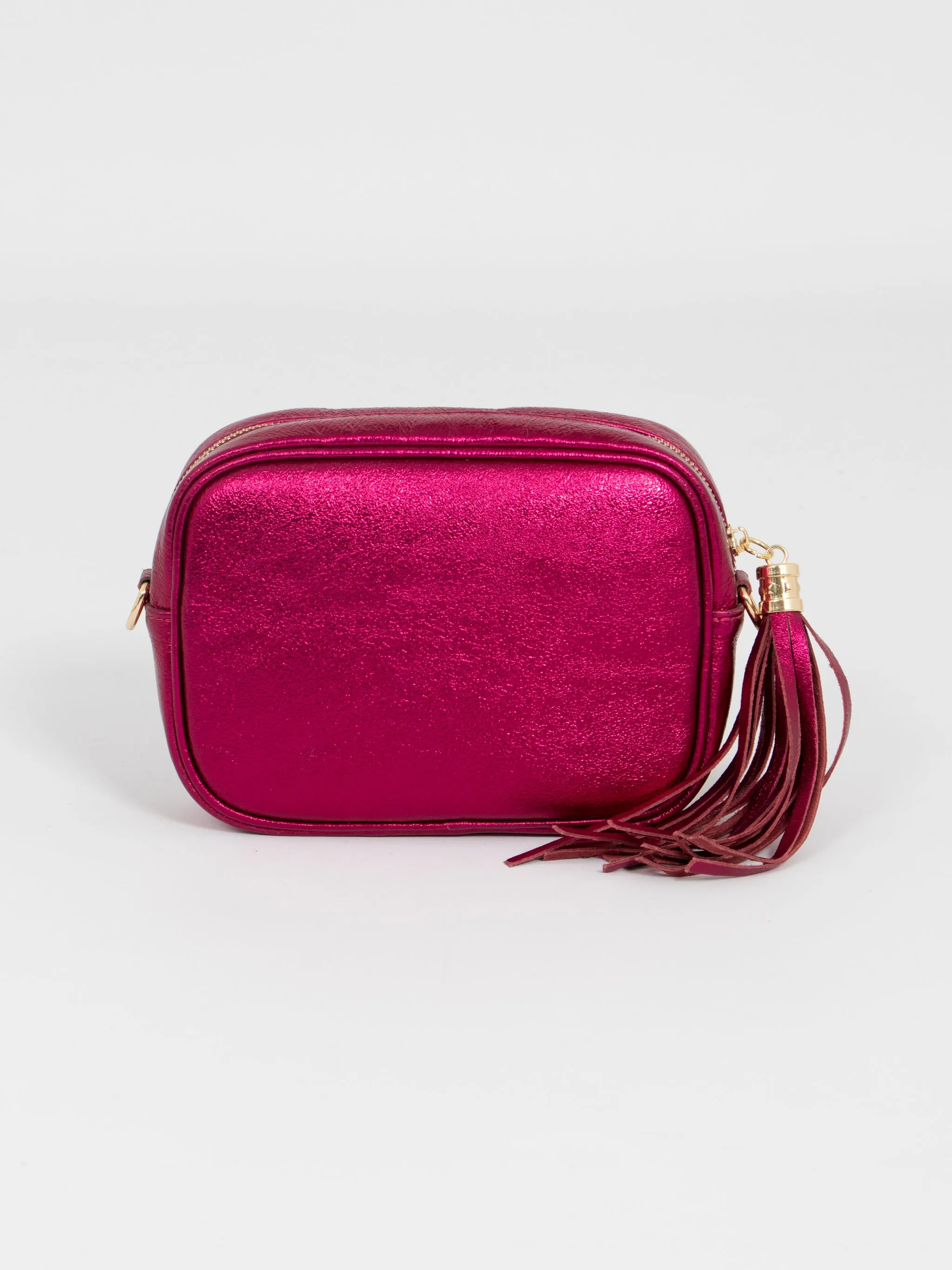 Beau Crossbody Bag - Berry, Metallic