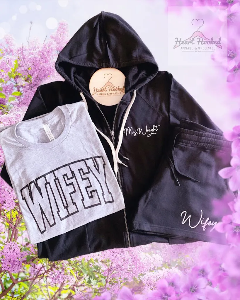 Black And Grey Wedding/Wifey Set