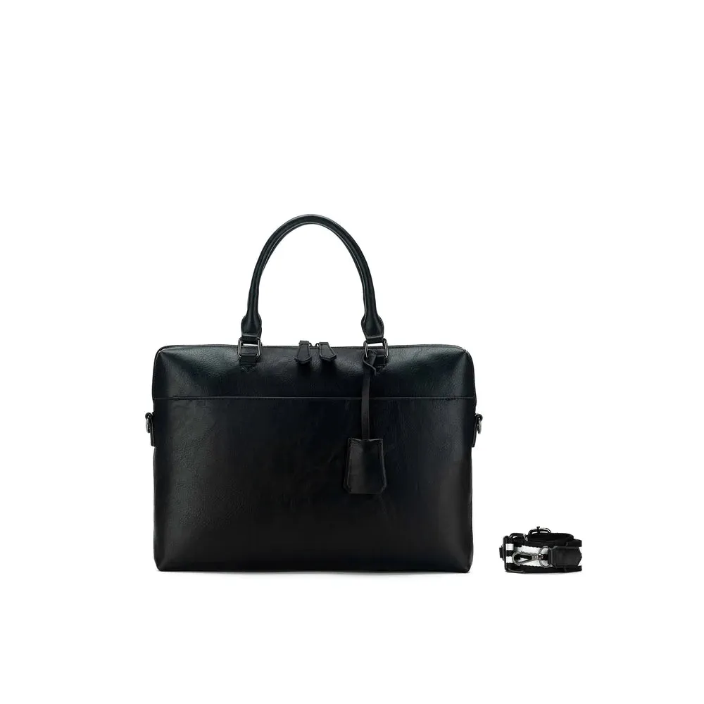 Black Caviar Designs Computer Bag -  Roma Black