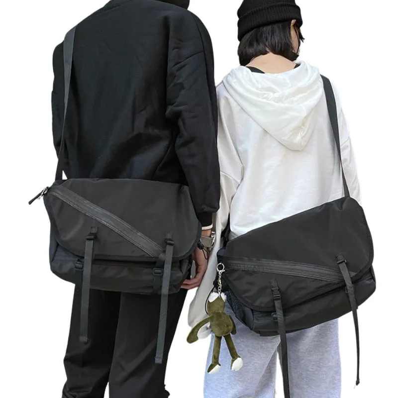 Black Waterproof Messenger Bag