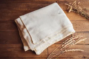 Blanket: Organic eco-cotton, Natural trim - BL63