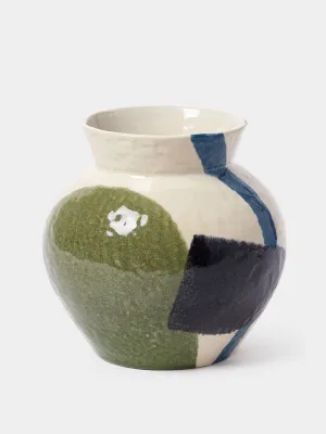 Block print vase
