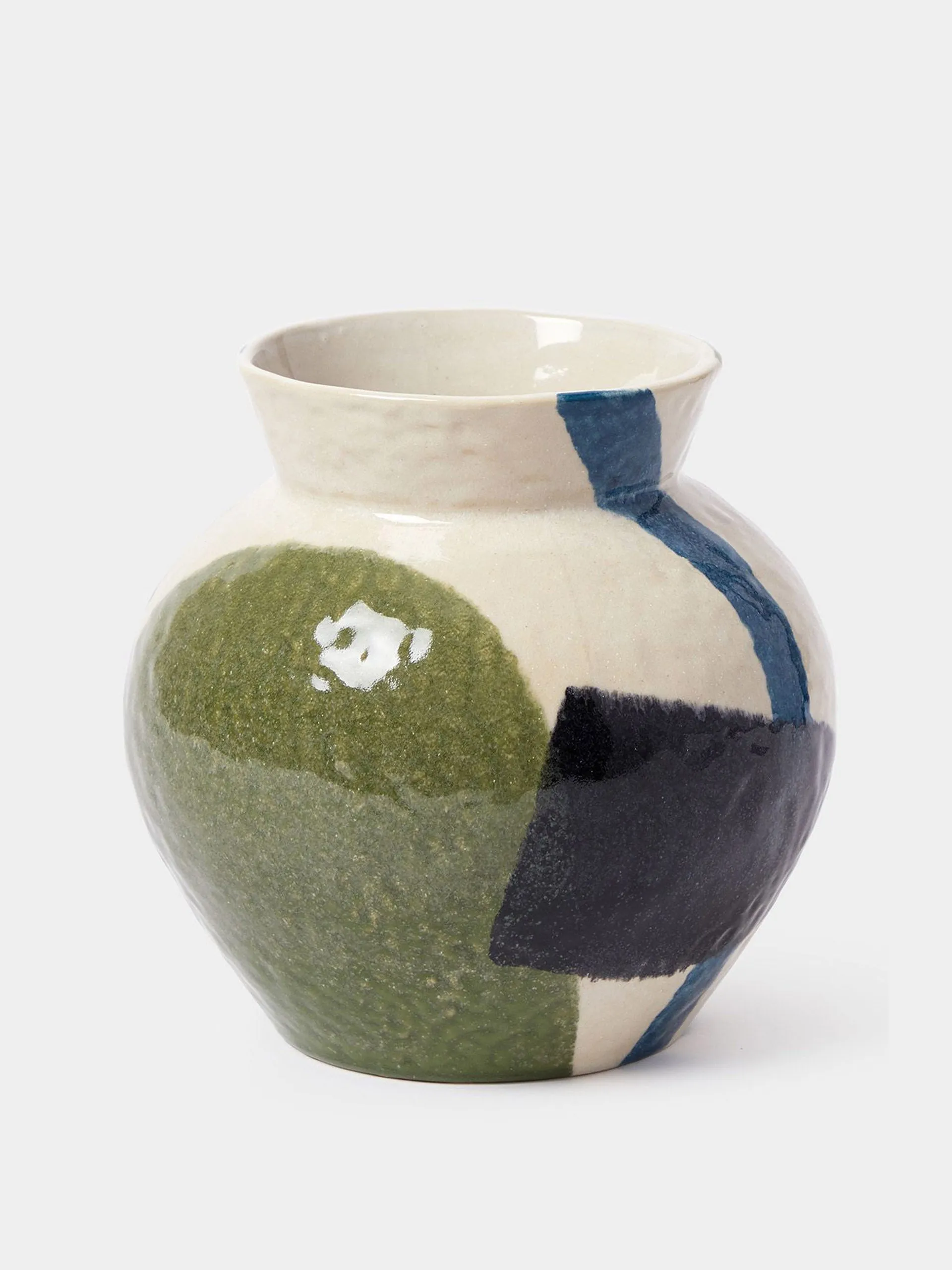 Block print vase