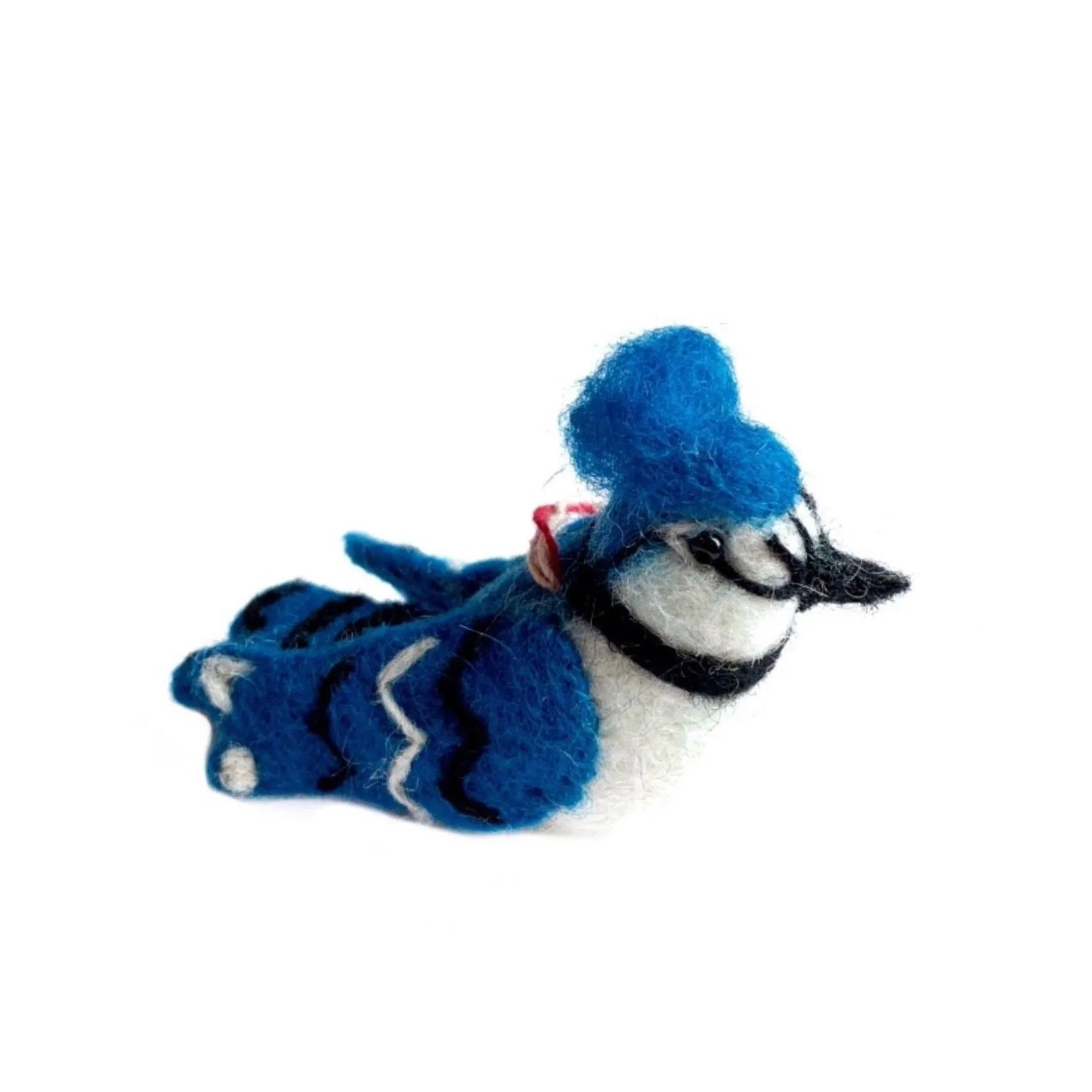 Blue Jay Ornament, Felt Wool