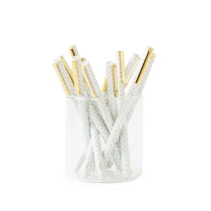 Blue Pindot Felt Pen Set