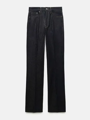 Bootcut high-waist jeans