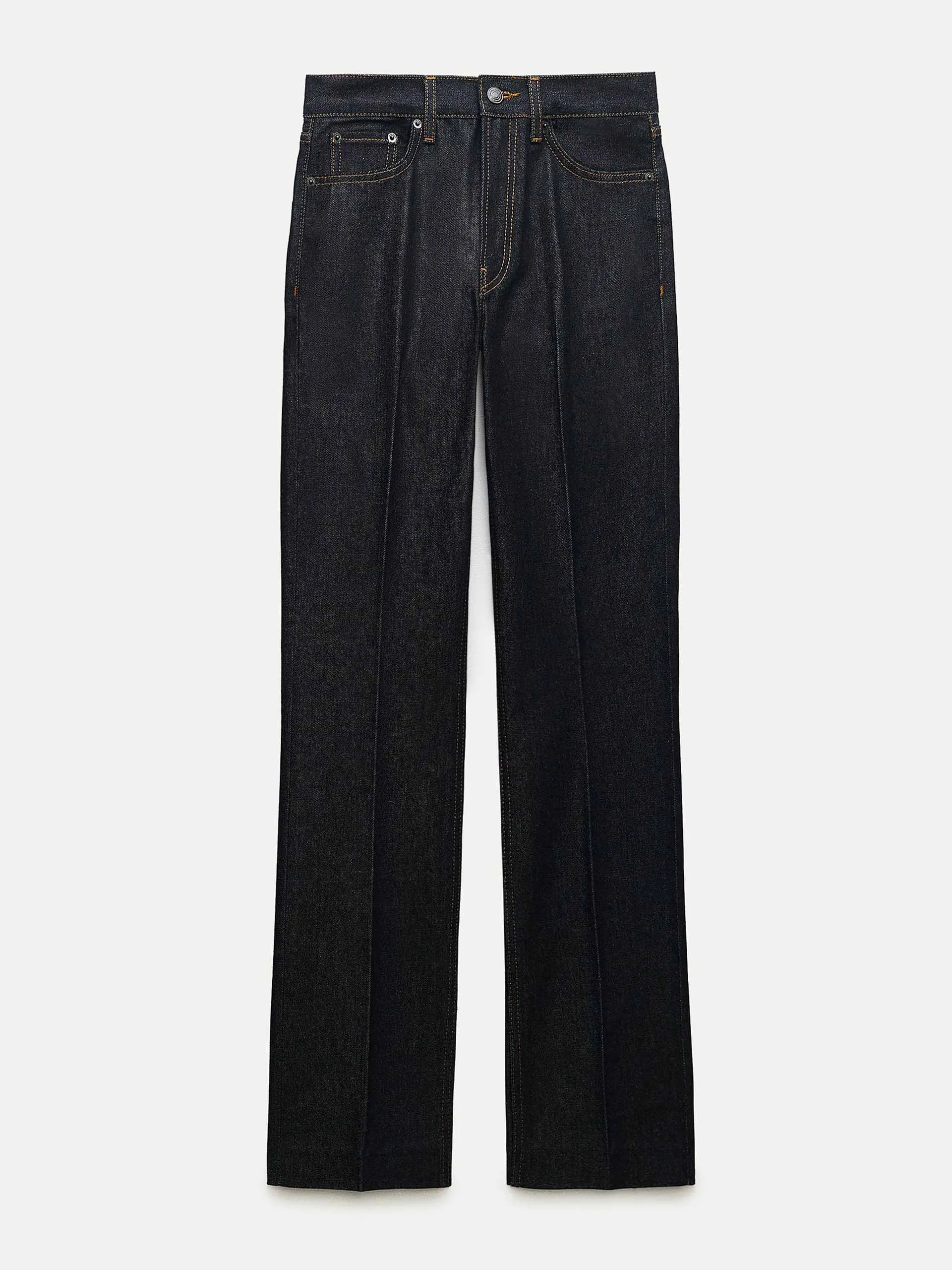 Bootcut high-waist jeans