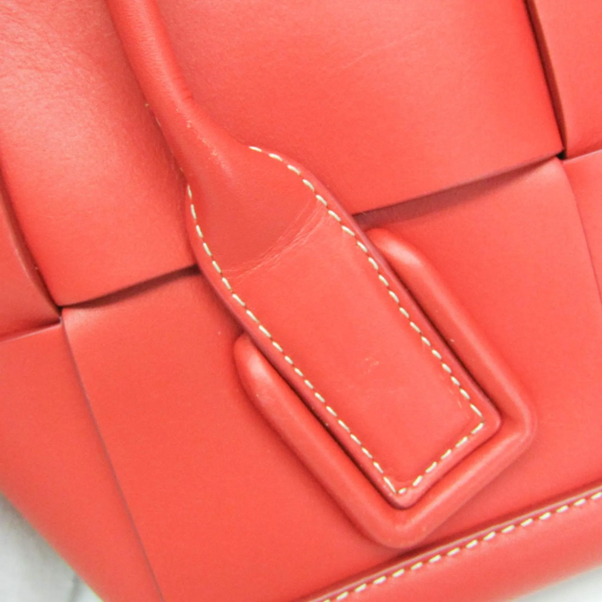 Bottega Veneta Arco Red Leather Bag
