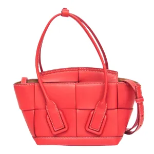 Bottega Veneta Arco Red Leather Bag