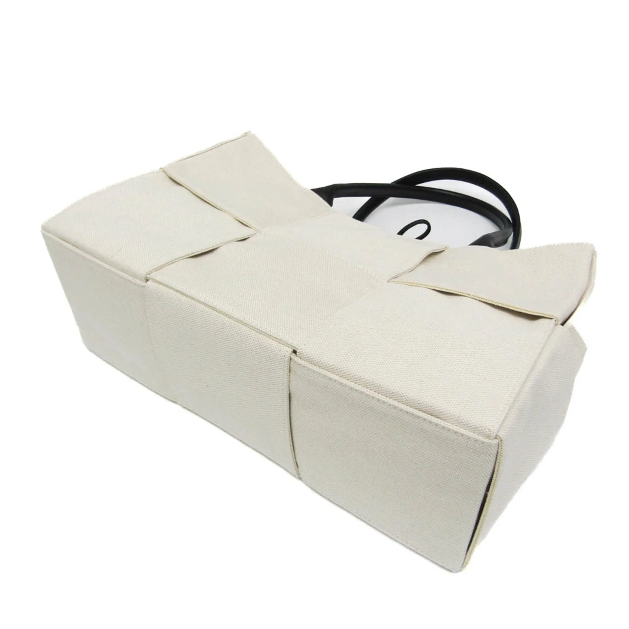 Bottega Veneta Arco White Canvas Bag