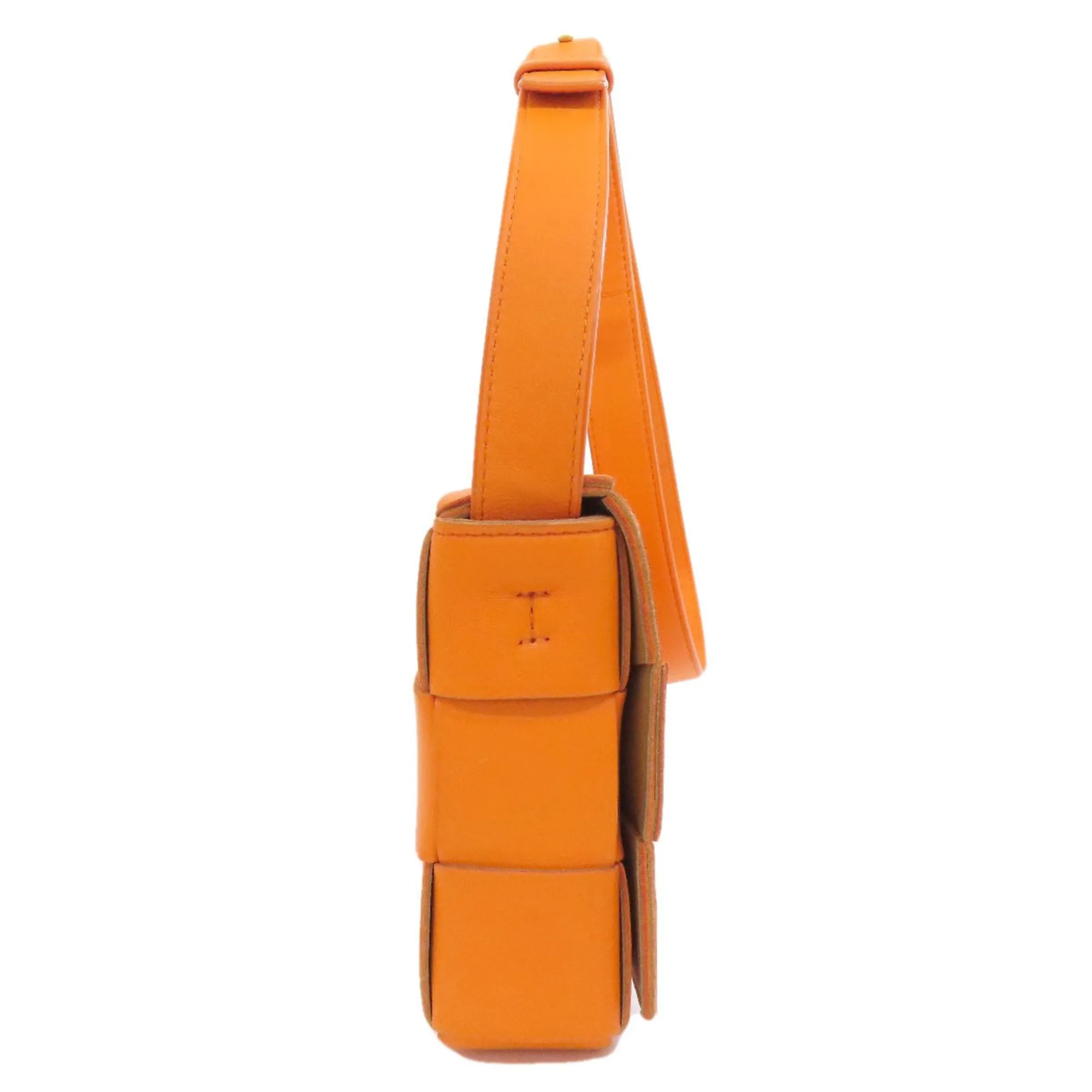 Bottega Veneta Cassette Orange Leather Bag