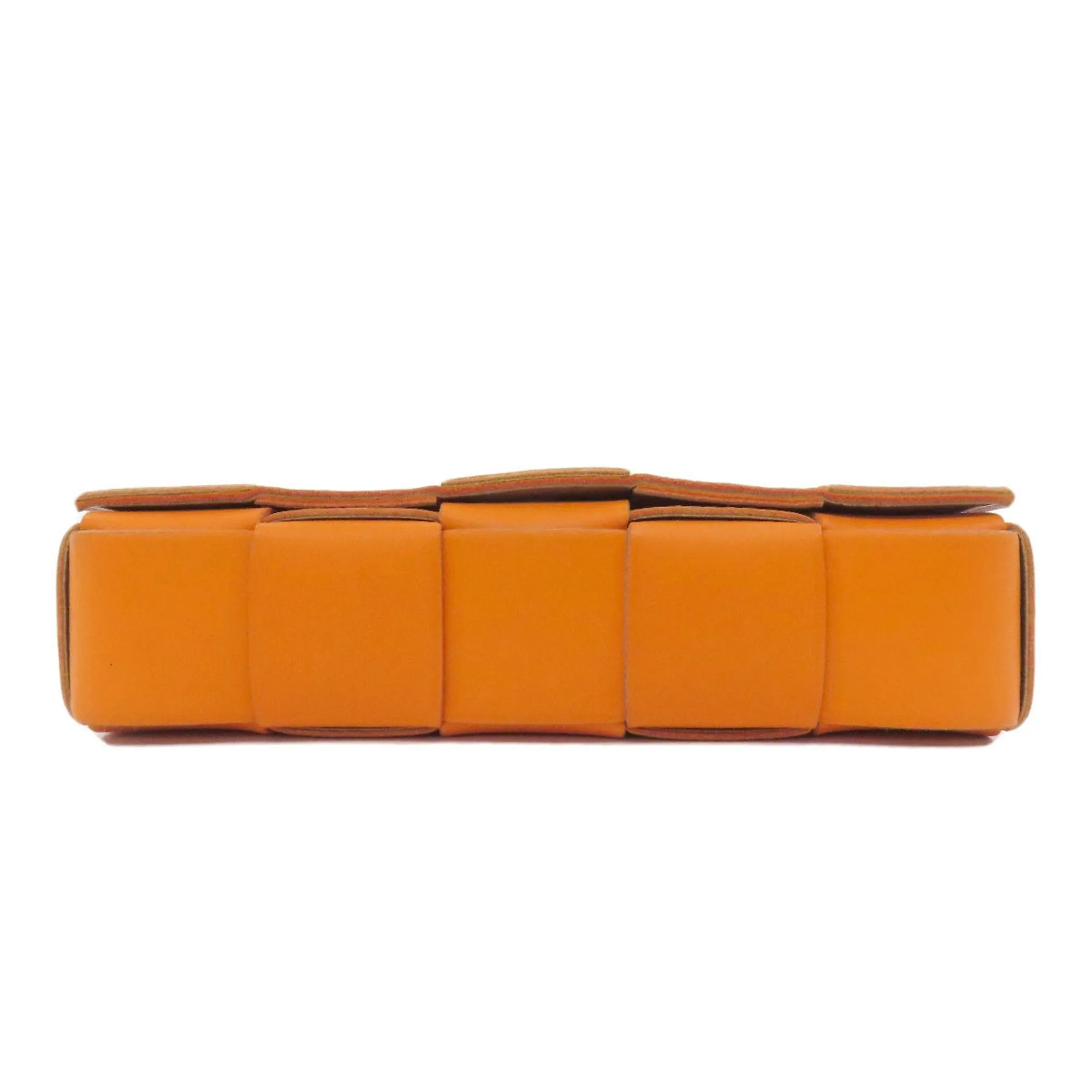 Bottega Veneta Cassette Orange Leather Bag
