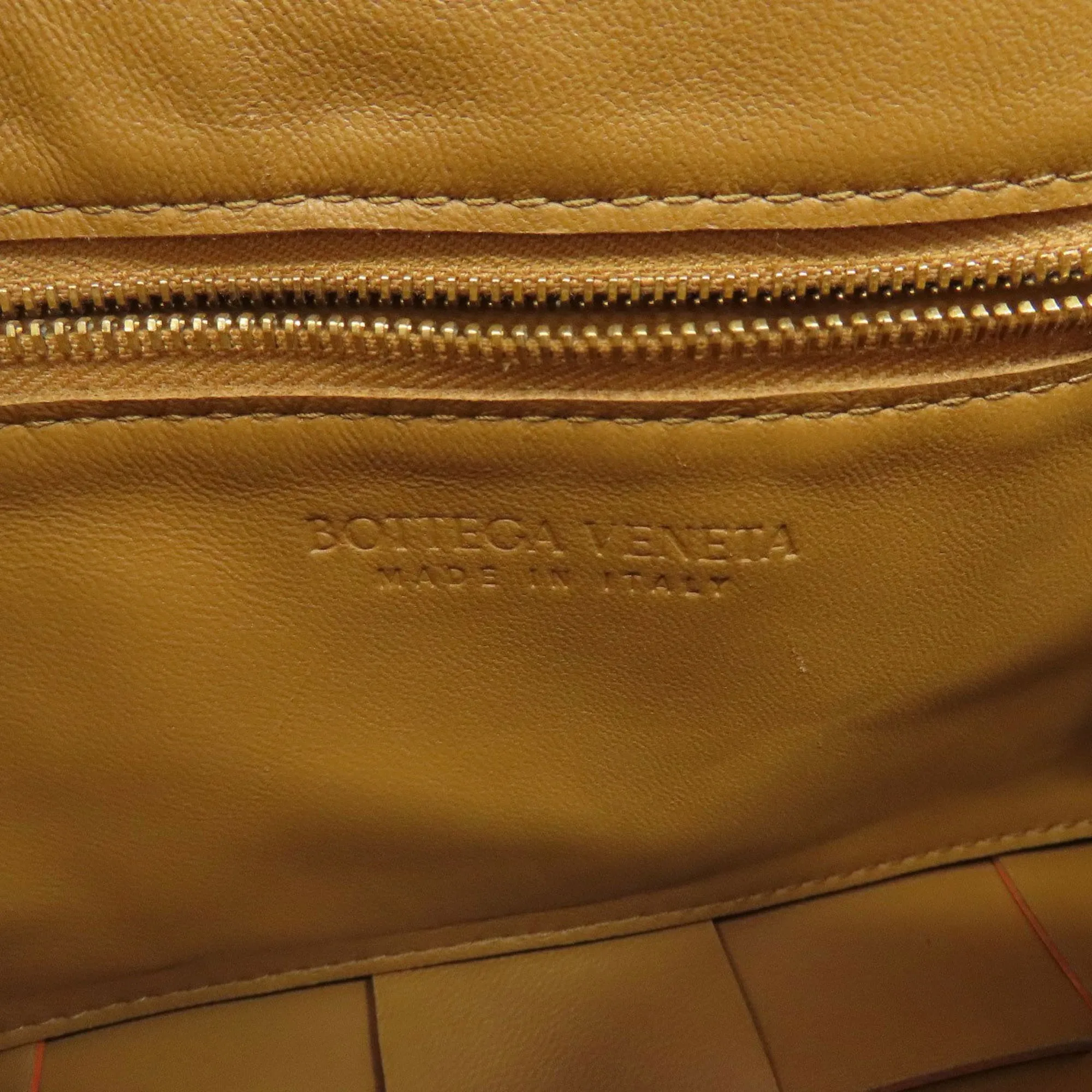 Bottega Veneta Cassette Orange Leather Bag