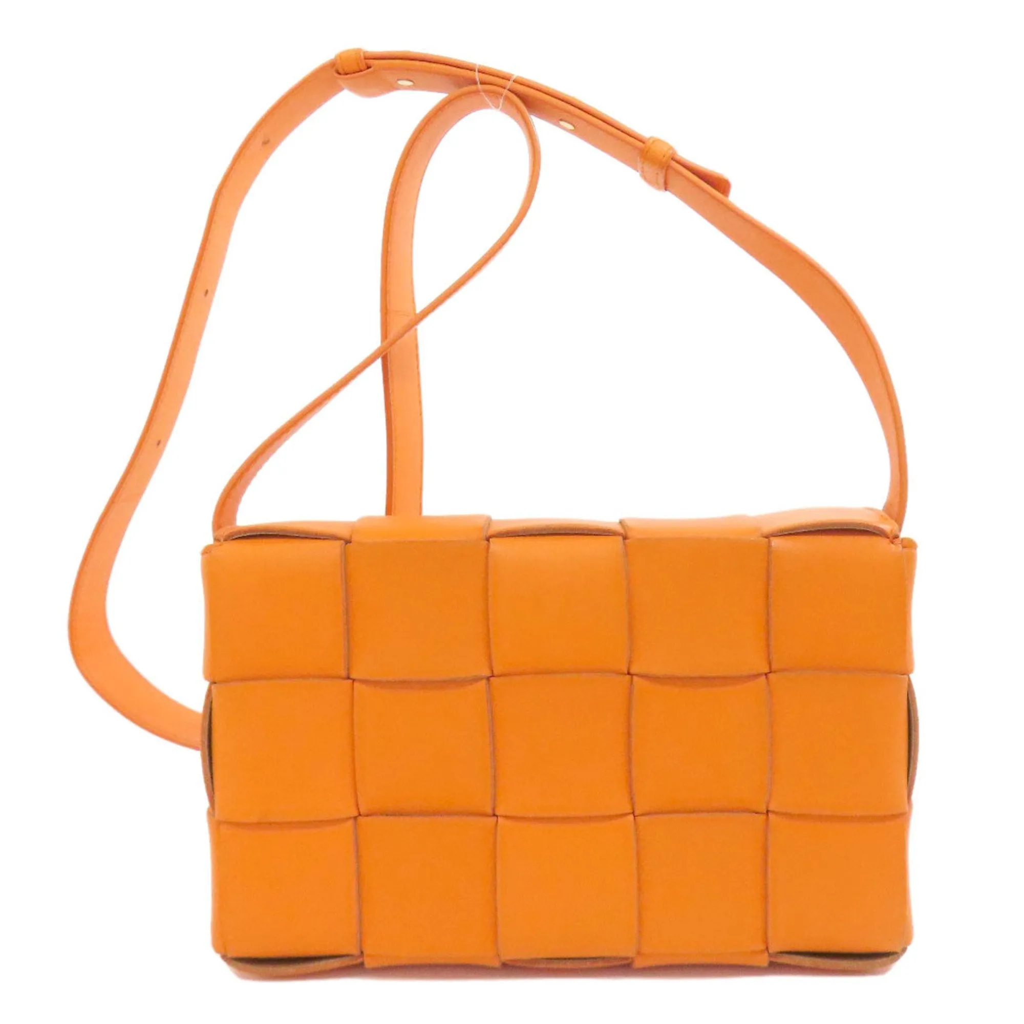 Bottega Veneta Cassette Orange Leather Bag