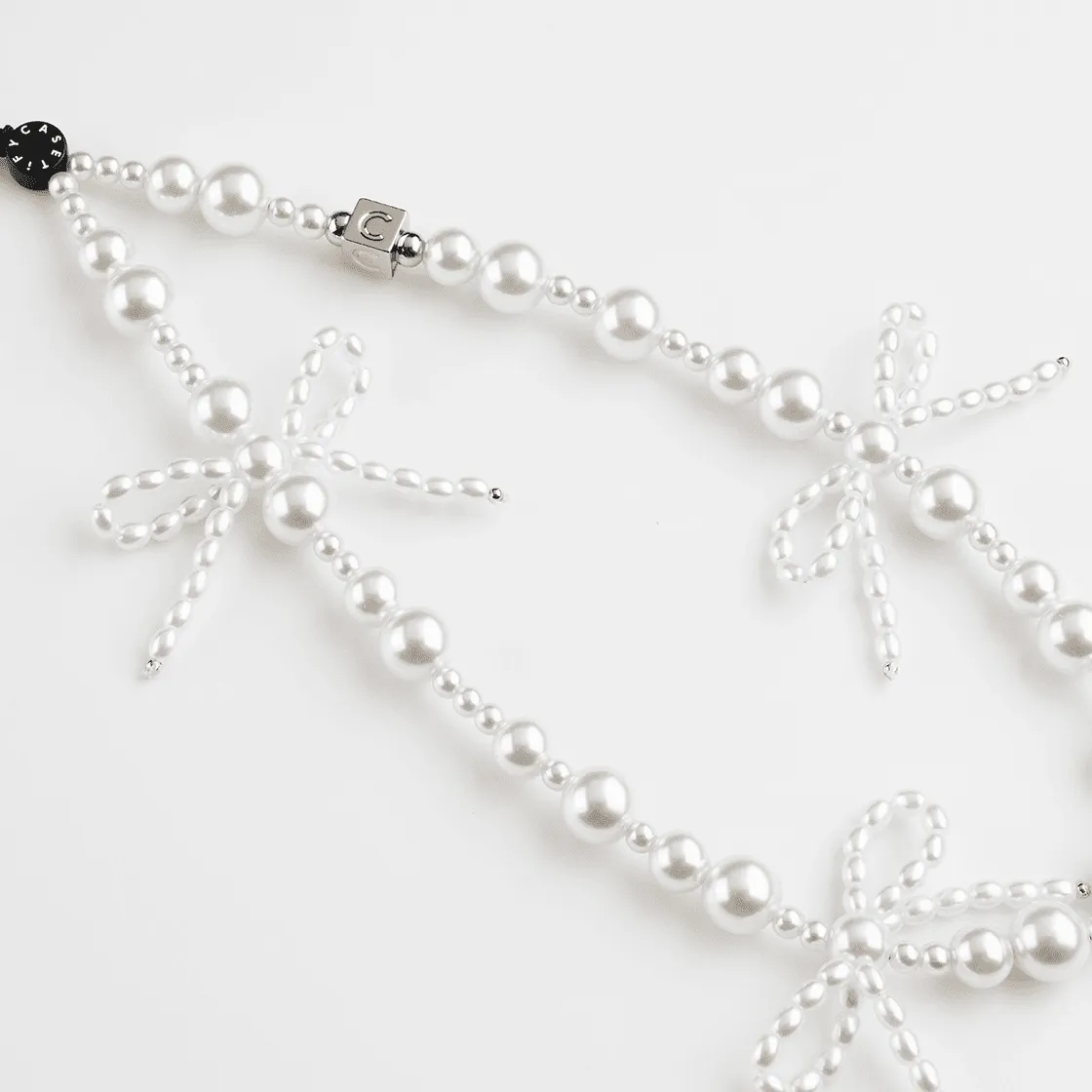 Bow Phone Charm - Frosted Bows