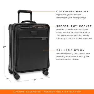 Briggs & Riley Baseline 21" Global Carry-On Expandable Spinner - Black